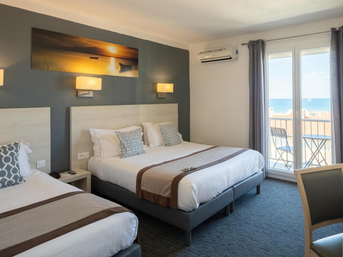 Le Regina Hotel Et Restaurant Canet-Plage Exterior photo