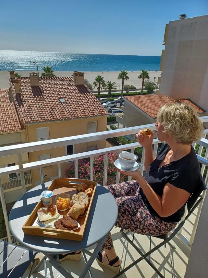 Le Regina Hotel Et Restaurant Canet-Plage Exterior photo